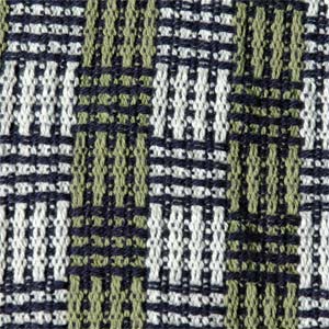 White & Green Warp | Blue Weft White & Green Warp | Blue Weft
